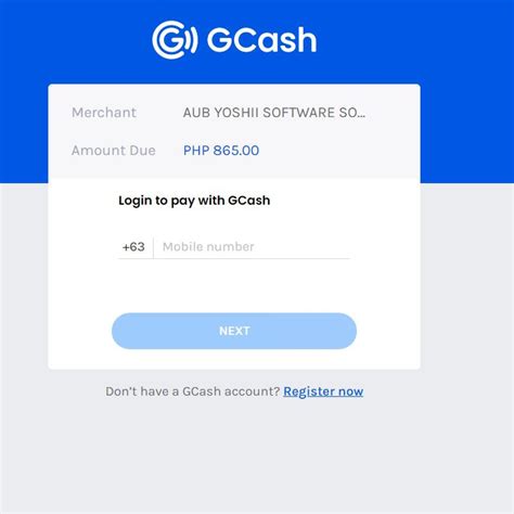 gcash online login